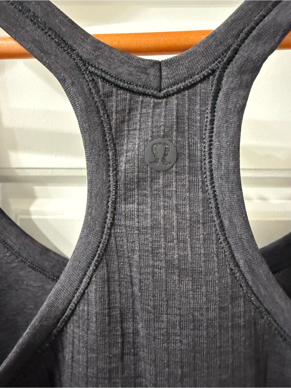 Lululemon Black Ribbed Racerback Tank - Picture 3 of 4
